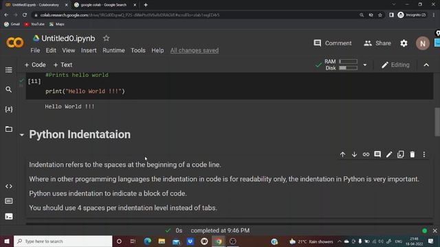 Python : Comments and Indentation. 1 #Python #DataAnalyst смотреть онлайн