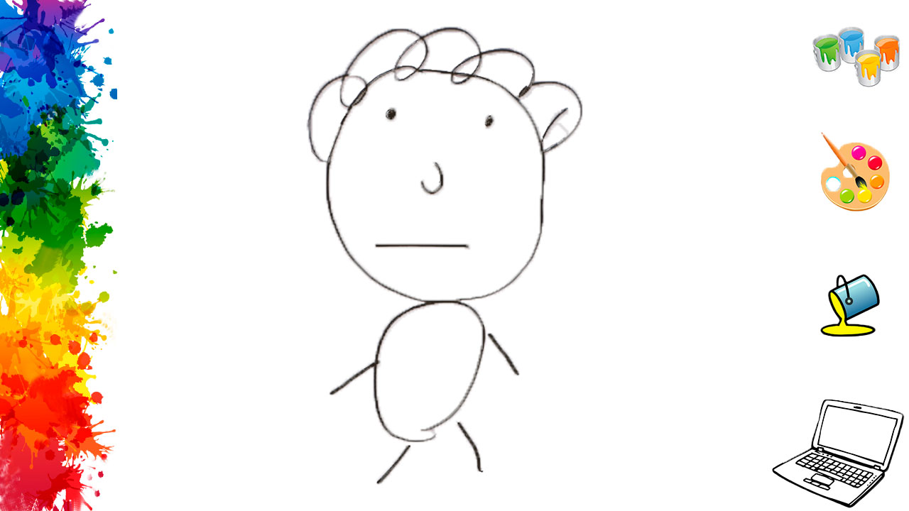 Как нарисовать Человечка смотреть онлайн