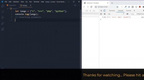 Array splice in JavaScript | JavaScript Array methods tutorial (Hindi)