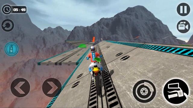 Impossible Motor Bike Tracks - 3D Motorcycle Racing Games - Android Gameplay смотреть онлайн