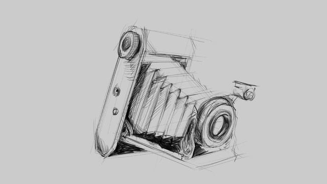 Digital Art Showcase: Creating an Old #camera #drawing on iPad with #procreate смотреть онлайн