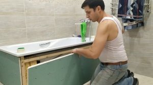 Съёмный экран для ванной из плитки