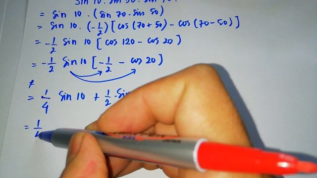 Sin 10 Sin 50 Sin 70