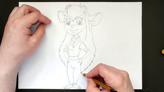 Как нарисовать Гаечку из Чип и Дейл смотреть онлайн