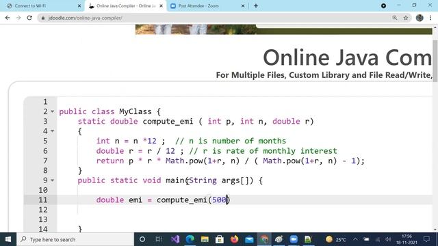 Java Programming How to calculate EMI смотреть онлайн