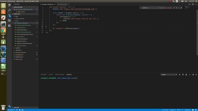 17 Browser call for asynchronous actions - WebdriverIO смотреть онлайн