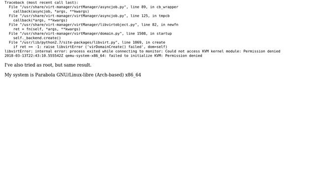 Unix & Linux: CPU mode 'custom' for x86_64 kvm domain on x86_64 host is not supported by hypervisor смотреть онлайн