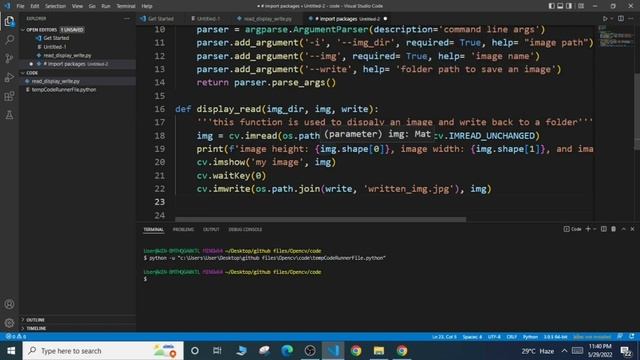 Computer Vision with OpenCV Python tutorial: 01 смотреть онлайн