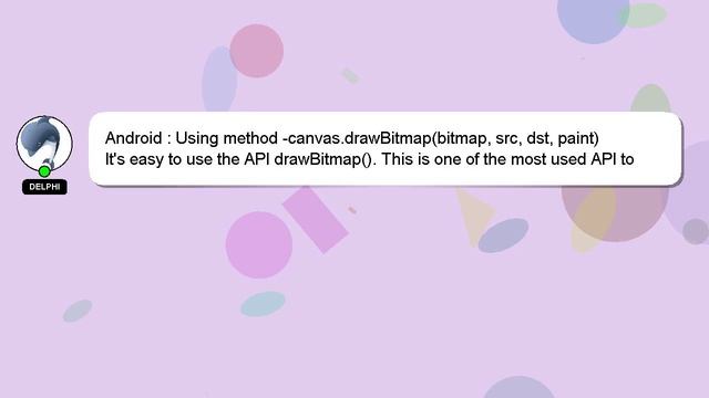 Android : Using method -canvas.drawBitmap(bitmap, src, dst, paint) смотреть онлайн