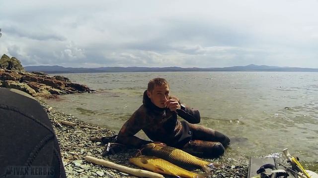 Подводная охота на форель на Красноярском водохранилище смотреть онлайн