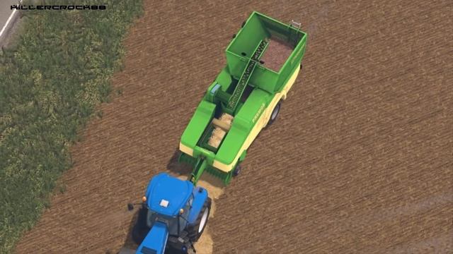Farming Simulator 15 Krone PREMOS 5000 + New Holland T8.390 смотреть онлайн