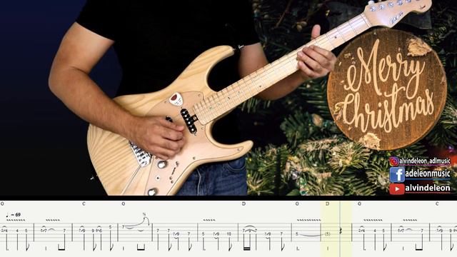 SILENT NIGHT/O HOLY NIGHT GUITAR INSTRUMENTAL with TABS and BACKING TRACK by ALVIN DE LEON (2019) смотреть онлайн