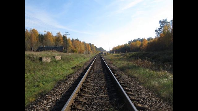 Ливамяэ – Печоры-Псковские; о.п. Пуравица; железная дорога смотреть онлайн