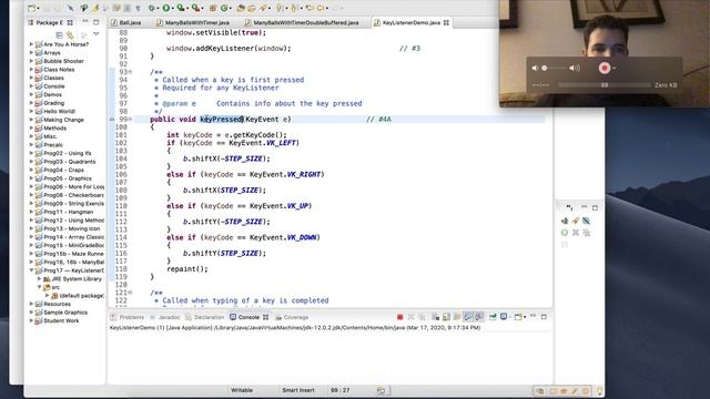 How to use Java's KeyListener смотреть онлайн