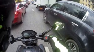 Мой первый выезд в город на мотоцикле