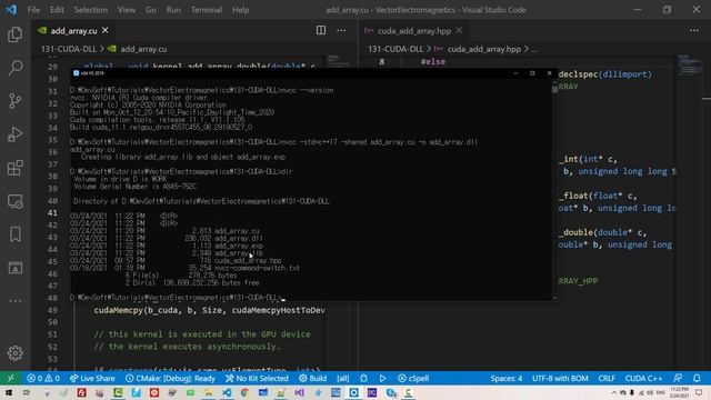 CUDA Tutorial 131 - Create and Consume CUDA DLL, C++20 Constrained auto Declarations смотреть онлайн