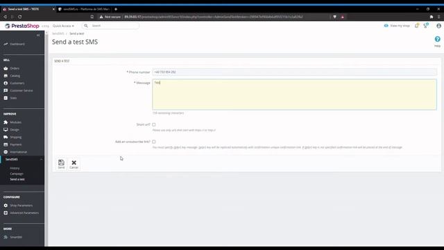 How to install sendSMS.ro Module for PrestaShop eCommerce stores смотреть онлайн