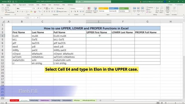 Basic Excel Function - How to use UPPER, LOWER and PROPER Functions in Excel смотреть онлайн