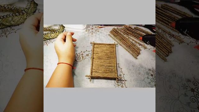 DIY. Шашлычные шпажки и джутовый шпагат! Органайзер для косметики готов! смотреть онлайн