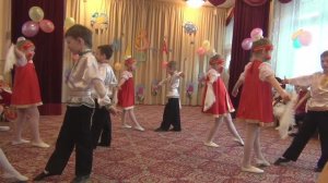 Стилизованный народный танец - Калинка-малинка. Подготовительная группа детского сада