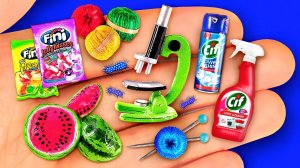 14 УМНЫХ МИНИАТЮРНЫХ РЕАЛИСТИЧНЫХ ПОДЕЛОК ДЛЯ КУКОЛЬНОГО ДОМИКА БАРБИ