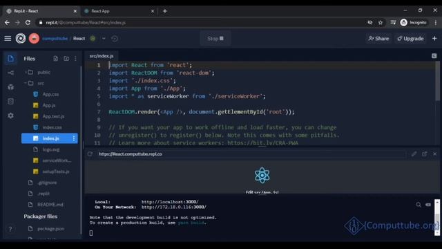 React - Criando Primeiro Projeto #01 (NodeJS & Repl.it) смотреть онлайн