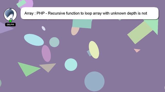 Array : PHP - Recursive function to loop array with unknown depth is not passing/persisting the par смотреть онлайн