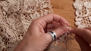 Скатерть из квадратных мотивов. Обвязка  (2 ряд)