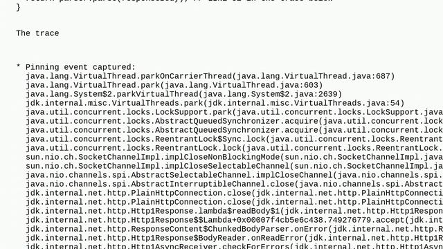 Java 21 built-in http client pins the carrier thread смотреть онлайн