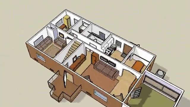 Google Sketch Up-Kellner's First Floor