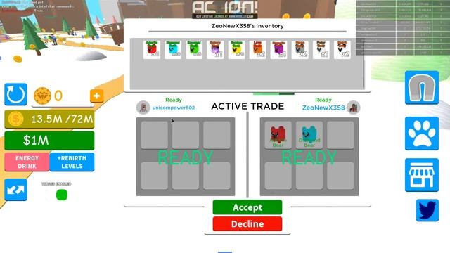 СОБИРАЕМ ДЕНЬГИ И РАЗДАЕМ ПЭТОВ | Roblox смотреть онлайн