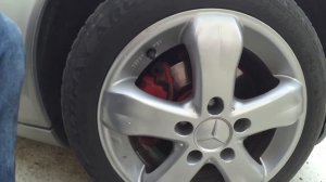 Блок SBC и замена колодок на Mercedes benz W211