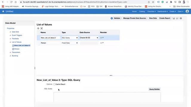 Static List of Value parameter in Data Set in Oracle Business Intelligence смотреть онлайн