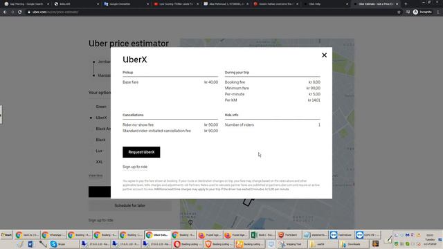 Uber Pricing In Norway