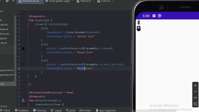 Icons and Images in Jetpack Compose | Hindi/Urdu | Android Studio смотреть онлайн