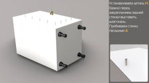 Видеоинструкция по сборке шкафа кухонного 400 с 3 ящиками люкс