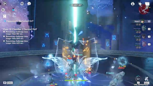 Spiral Abyss Genshin Impact Floor 12 9 Star - Baal and Xiao Showcase смотреть онлайн