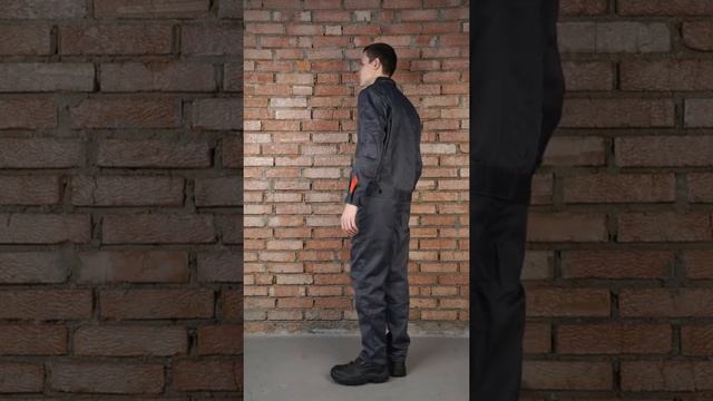 КОС105-308 Костюм мужской "Фаворит" летний с п/к серый со светло-серым ткань Смесовая смотреть онлайн