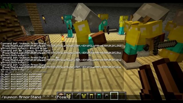 How To Make And Use Armor Stand - Change Their Pose, Arms, Invisible, Small - Minecraft 1.8 смотреть онлайн