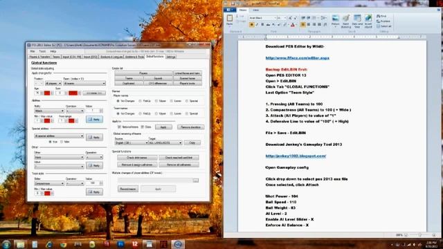 PES 13 PC - GUIDE - Global Edit + Jenkey gameplay tool смотреть онлайн