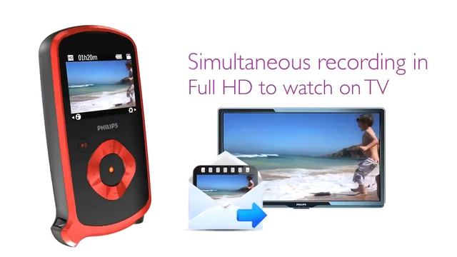 Philips Wasserdichter Full HD Camcorder CAM150 смотреть онлайн