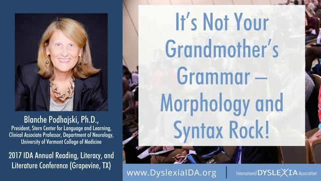 Dyslexia Conference Recording | Morphology and Syntax Rock! смотреть онлайн