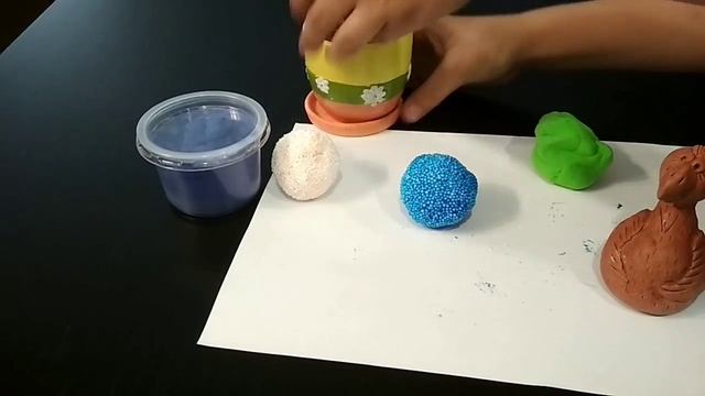 Смотрим мои мои прикольные игрушки пластилин шариковый и воздушный еда и так далее
