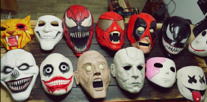 Моя коллекция МАСОК из ИГР и ФИЛЬМОВ 2023-2024 сделанные своими руками на хэллоуин и не только