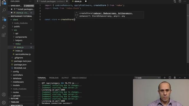 [48] Create Redux Store - Ecommerce Tutorial using MERN Stack смотреть онлайн