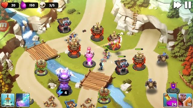 Castle Creeps TD - Chapter 10 Level 39-Creep Crossing 3 Stars смотреть онлайн