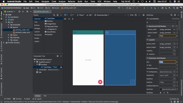 Change Actionbar Font & Color смотреть онлайн