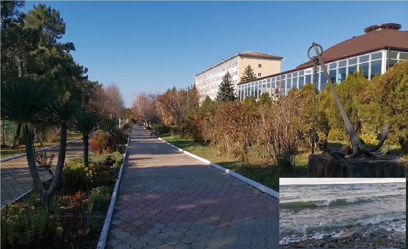 Санаторий Прибой в поселке Джубга Краснодарского края.   Видео обзор отдыха на море осенью.