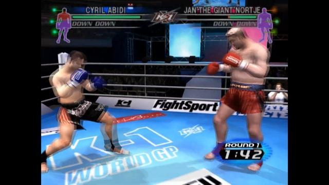 PS2 K-1 World Grand Prix 2003: Cyril Abidi Tournament Gameplay (60 fps) смотреть онлайн