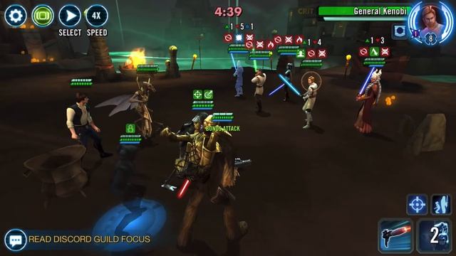 Swgoh Sector 5 blind feat, guaranteed 12 blinds per attempt hard mode no relics needed смотреть онлайн